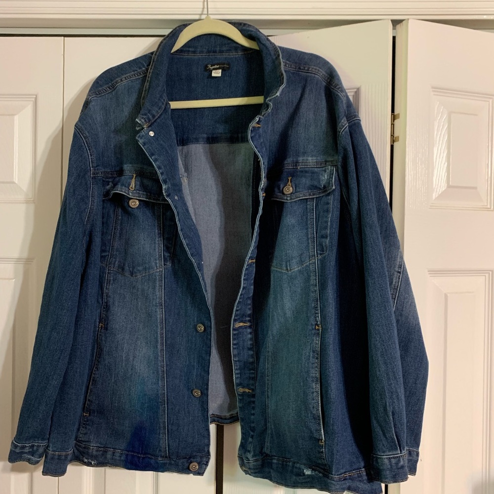 Denim jacket plus size.
